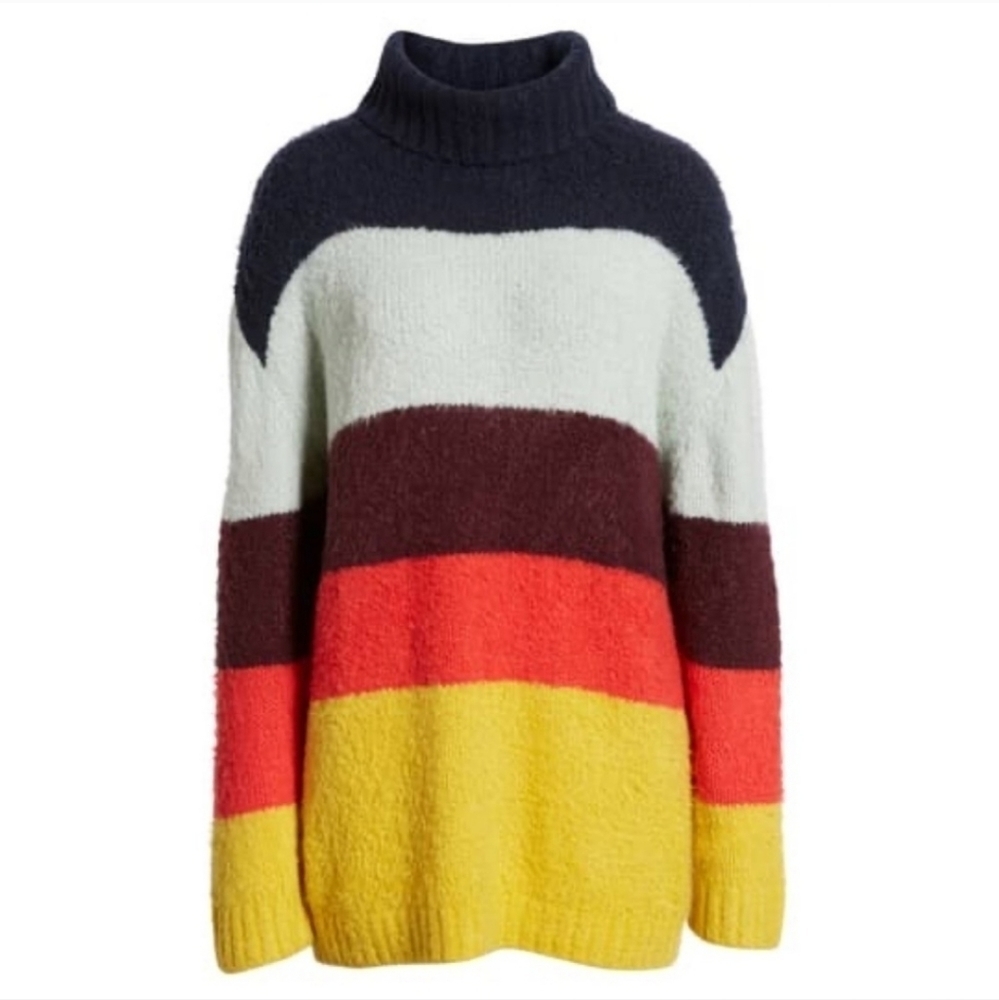 💜 Chelsea28 Striped Thick Cozy Vintage style sweater - Picture 1 of 8